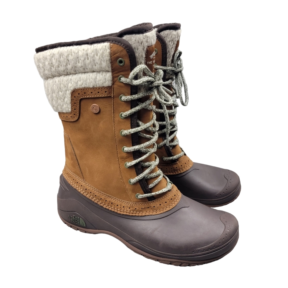 The North Face Women's Shellista II Mid 'Daschund Brown' Winter Boots size 10.